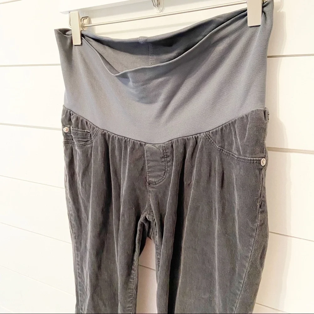 A Pea in the Pod | Gray Corduroy Skinny Pants Size XS